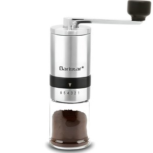 Baristar 수동 원두커피 그라인더, 스테인레스, 1개