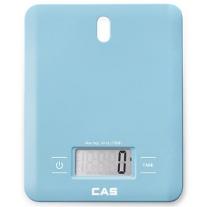 카스 가정용 디지털 주방 저울, 1kg, 스카이블루, KE-2700