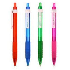 밀룩스 볼펜 니들 칼라 0.7mm, 혼합(핑크 그린 블루 레드 각 2개씩), 16개