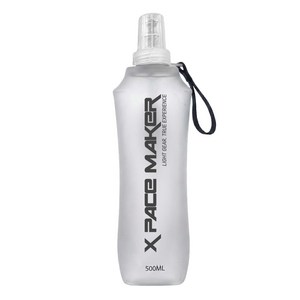 제로그램 소프트 물병 경량 워터보틀 러닝 마라톤 플라스크, 1개, 500ml, 화이트