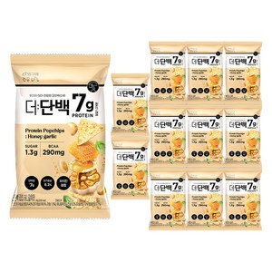더단백 빙그레 건강tft 팝칩 허니갈릭맛, 12개, 44g