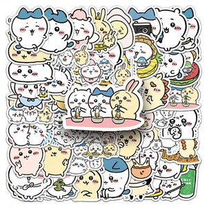 애니메이션 방수 스티커 50장 다꾸 다이어리 꾸미기 스케이드보드, 50개, 치이카와