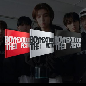 [홀로그램 슬리브 증정](스타포카마켓)보이넥스트도어 BOYNEXTDOOR 5집 더 액션 THE ACTION 일반반, Pause ver.(블랙)
