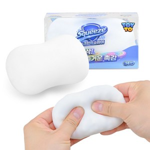 비누 크런치 슬랑이 스트레스볼 말랑이 슬라임 시퀴시 피젯토이, 1개, 98g