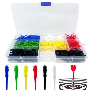 플라스틱 다트 팁 2BA 스레드 소프트 다트 팁 280개 다트용품 다트 액세서리, 1개