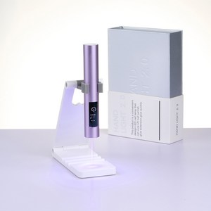YINUO 젤네일 램프 LED 휴대용 미니 USB 충전 젤램프 포함 거치대 타이밍기능, 1개, 라이트 퍼플