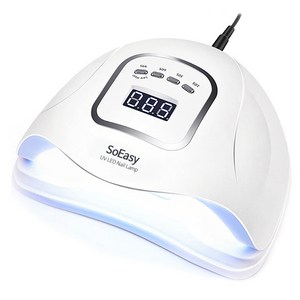 UV LED SUN X5 150w 전문가용 고출력 젤 네일 램프, 화이트, 1개