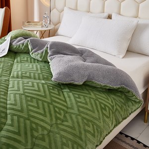 Roomxyd 카아브드 양면 밍크 극세사이불 양털이불 겨울이불 겨울차렵이불 싱글이불 퀸이불