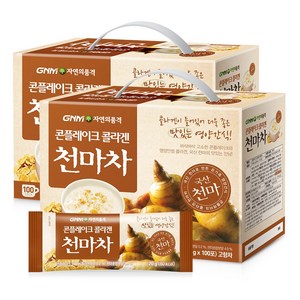 GNM자연의품격 콘플레이크 콜라겐 천마차, 20g, 콜라겐 천마차 2박스(총 200포), 100개입