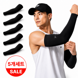 온더프 아이스 쿨토시 팔토시, 5개, 검정