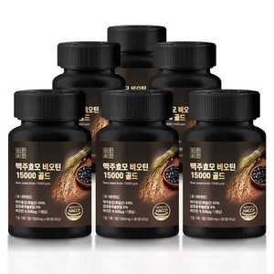 맑은습관 맥주효모 비오틴 15000 골드 HACCP인증, 6개, 90정