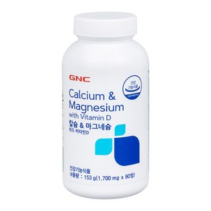 GNC 칼슘 앤 마그네슘 84.7g, 60정, 2개