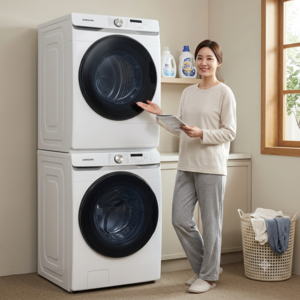 삼성전자 직렬설치 AI 세탁기 WF21DG6650BW + 건조기 DV21DG8600BW 21kg + 21kg + 상단설치키트 SKK-ATW 세트 방문설치, WF21DG6650BW2T, 화이트