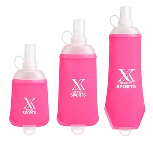 엑스뷰티 소프트플라스크 150 250 500 러닝 등산 물병 물통, 1개, 150ml, 네온핑크