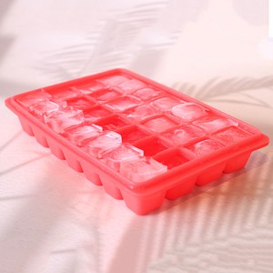 헤스타 국산 100%실리콘 아이스뱅크 28구 얼음틀 아이스트레이 얼음메이커 아이스메이커, 그린