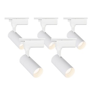 라인조명 LED 에코 원통 COB 일체형 레일조명 화이트바디, 9. 주백(아이보리빛) 30w, 5개