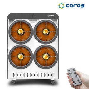 캐로스 0.5초 4구 하이라이트 전기히터 CEH-H3KFG 15평 전열기 난방기 스토브 사무실 난로 사무실 카페, 단품, 단품