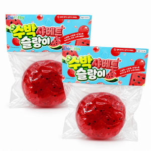 KC 인증 샤르륵 사각사각 수박 샤베트 슬랑이 2개세트, 1세트, 50g, 레드