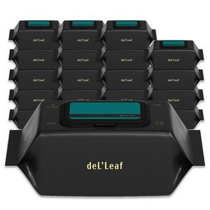 델리프 도톰 엠보싱 저자극 아기물티슈 넘버 세븐 카키 캡형, 75g, 72매, 20개
