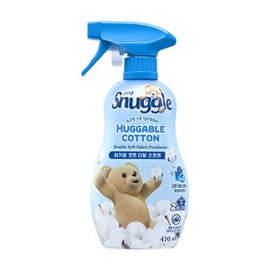 스너글 허거블 코튼 더블 소프트 섬유탈취제 본품, 470ml, 1개