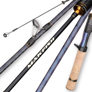 ROLL FISH 1.68/1.8/1.98m 초경량 초민감 마림바 트루퍼 UL 초소형 송어 쏘가리 배스 낚시 MAKFISH, 스피닝로드