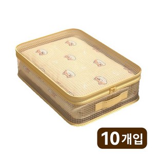 10개세트 통기성 서랍형 수납가방 옷장 계절정리 의류수납 칸분리, 10개, 투명 수납가방
