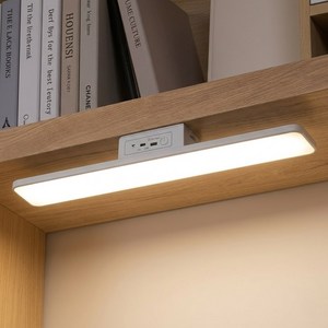 세이섬 책상 부착식 LED 스탠드 32cm 무선 학습용 독서등 USB 자석 조명등, 1500mAh