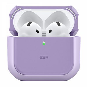 ESR 에어팟 할로락 맥세이프 하이브리드 마그네틱 케이스, 에어팟 4/5, 퍼플, 1개