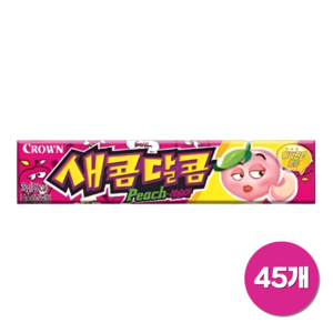 크라운 새콤달콤 복숭아, 29g, 45개