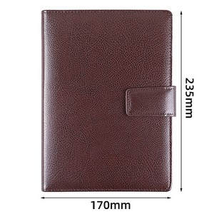 알레노브 6공 만년 다이어리 바인더 커버 속지, 브라운, 1개