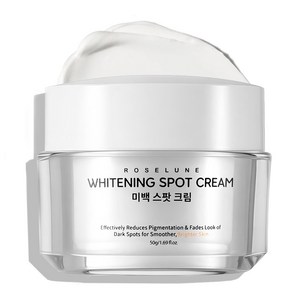 로즈룬 미백 크림 기능성 화이트닝 주근깨 잡티 착색 개선 주름개선 광채 영양 보습 톤업 기미크림 피부 케어, 1개, 50g
