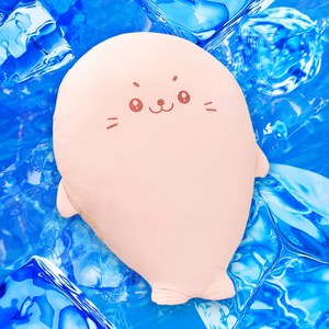 루시아이 쿨쿨 물범 냉감 바디필로우 3sizes, 핑크