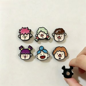 봉봉보물집 엉뚱캐릭터 냉장고 자석 6종, 혼합색상