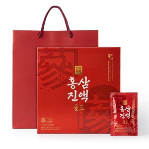한국삼 홍삼진액 골드 50ml 30포+쇼핑백, 1세트, 1.5L
