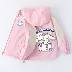 캐릭터 집업 아동 바람막이 봄점퍼 시나모롤 키즈 경량 자켓