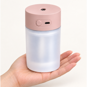 AIRYES 미니 가습기 260ml USB 무드등 테이블 미스트 무소음 탁상용 차량용 가정용 사무실, 핑크, A