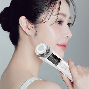 ERANSTAR 갈바닉 얼굴마사지기 가정용 뷰티디바이스 LED EMS진동클렌저 마사지기 피부 토탈케어, 핑크, M80B