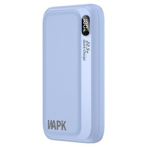 와피크 파워뱅크 PD 22.5W 고속충전 일체형 보조배터리 10000mAh, M1, 블루