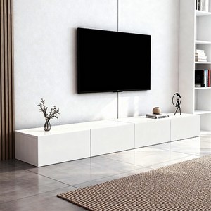 경량 럭셔리 tv 장식장 심플 티비 거실장 DSG11, 펄 화이트