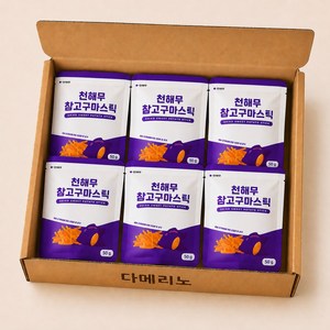 천해무 프리미엄 참고구마스틱 건강 간식 6개세트 아동 어르신 과자, 300g, 1세트