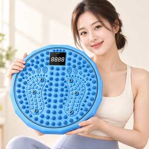 PICKON 지압 트위스트 발 지압판 운동기구 가정용 홈트 2in1, 1개, 블루