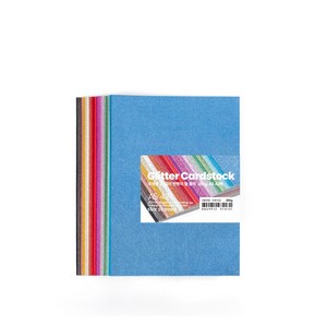 star starred 두꺼운 21컬러 반짝이 펄 종이 (Glitter Cardstock), 250g A5 42매, 42개, 21개