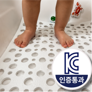 더포인트 KC인증받은 욕실 미끄럼방지매트, 화이트, 1개