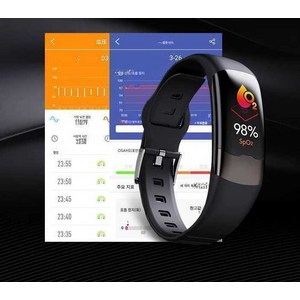 연속혈당측정기 자동혈당측정기 연속혈당계 24시간, 1개, 블랙 대화면