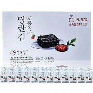 하동권여사 하동녹차 명란김 24봉 실속형 선물세트, 144g, 1개