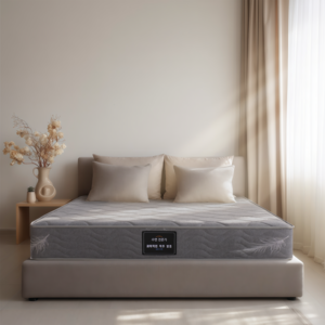 YEAAYE 압축 독립 스프링 소프트 매트리스, 그레이, 15cm