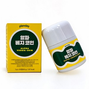 [2억 체지방X / 알파CD 15000mg+ 식이섬유] 플랜데이 알파베지코인 츄어블 / HACCP 알파씨디 100% 식약처인증 치커리 브로콜리 함유, 1개, 30정