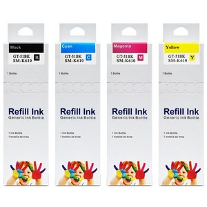 잉크다파라 삼성 호환잉크 INK-K610 세트, 1세트, 4색