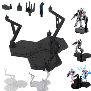 프라홈 MG RG HG SD 건담 3축 분리 멀티 액션베이스 프라모델, 화이트, 1개