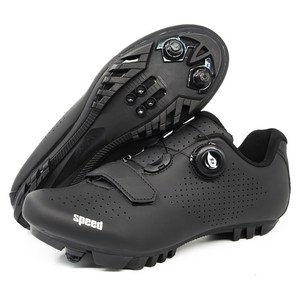 스토리원 자전거 클릿 슈즈 MTB 사이클 로드 신발 SH-896, 230, 블랙-MTB